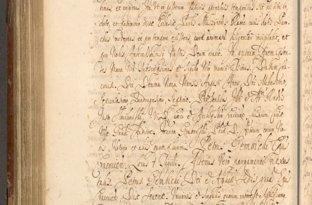 Zdjęcie nr 613 dla obiektu archiwalnego: Acta actorum, decretorum, sententiarum, erectionum, fundationum, confirmationum, instiutionum, resignationum, constitutionum, provisionum, submissionum, quietationum, substitutionum, ordinationum, ingrossationum, prostestationum R. D. Andreae Trzebicki, episcopi Cracoviensis, ducis Severiae in a. D. 1658 et  1659 acticatorum. Volumen I 
