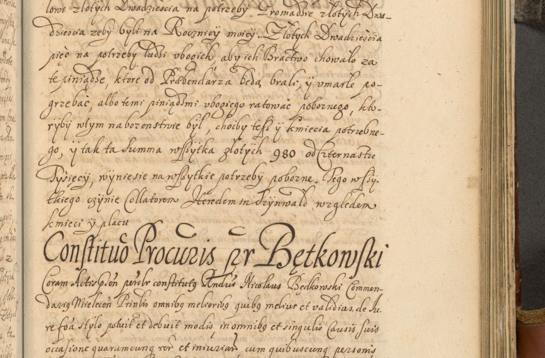 Zdjęcie nr 608 dla obiektu archiwalnego: Acta actorum, decretorum, sententiarum, erectionum, fundationum, confirmationum, instiutionum, resignationum, constitutionum, provisionum, submissionum, quietationum, substitutionum, ordinationum, ingrossationum, prostestationum R. D. Andreae Trzebicki, episcopi Cracoviensis, ducis Severiae in a. D. 1658 et  1659 acticatorum. Volumen I 
