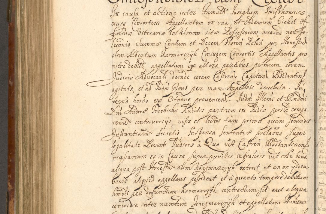 Zdjęcie nr 805 dla obiektu archiwalnego: Acta actorum, decretorum, sententiarum, erectionum, fundationum, confirmationum, instiutionum, resignationum, constitutionum, provisionum, submissionum, quietationum, substitutionum, ordinationum, ingrossationum, prostestationum R. D. Andreae Trzebicki, episcopi Cracoviensis, ducis Severiae in a. D. 1658 et  1659 acticatorum. Volumen I 
