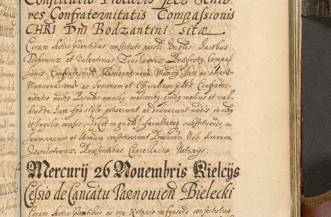 Zdjęcie nr 980 dla obiektu archiwalnego: Acta actorum, decretorum, sententiarum, erectionum, fundationum, confirmationum, instiutionum, resignationum, constitutionum, provisionum, submissionum, quietationum, substitutionum, ordinationum, ingrossationum, prostestationum R. D. Andreae Trzebicki, episcopi Cracoviensis, ducis Severiae in a. D. 1658 et  1659 acticatorum. Volumen I 