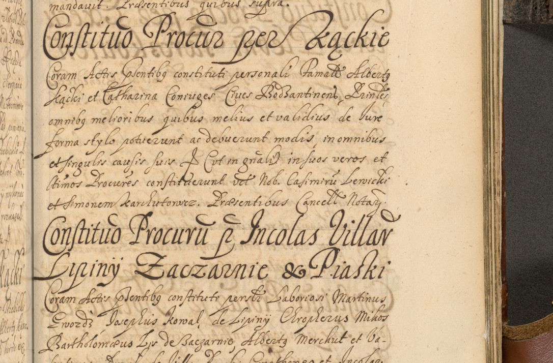 Zdjęcie nr 978 dla obiektu archiwalnego: Acta actorum, decretorum, sententiarum, erectionum, fundationum, confirmationum, instiutionum, resignationum, constitutionum, provisionum, submissionum, quietationum, substitutionum, ordinationum, ingrossationum, prostestationum R. D. Andreae Trzebicki, episcopi Cracoviensis, ducis Severiae in a. D. 1658 et  1659 acticatorum. Volumen I 
