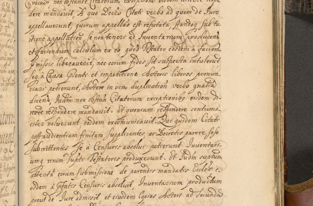 Zdjęcie nr 974 dla obiektu archiwalnego: Acta actorum, decretorum, sententiarum, erectionum, fundationum, confirmationum, instiutionum, resignationum, constitutionum, provisionum, submissionum, quietationum, substitutionum, ordinationum, ingrossationum, prostestationum R. D. Andreae Trzebicki, episcopi Cracoviensis, ducis Severiae in a. D. 1658 et  1659 acticatorum. Volumen I 