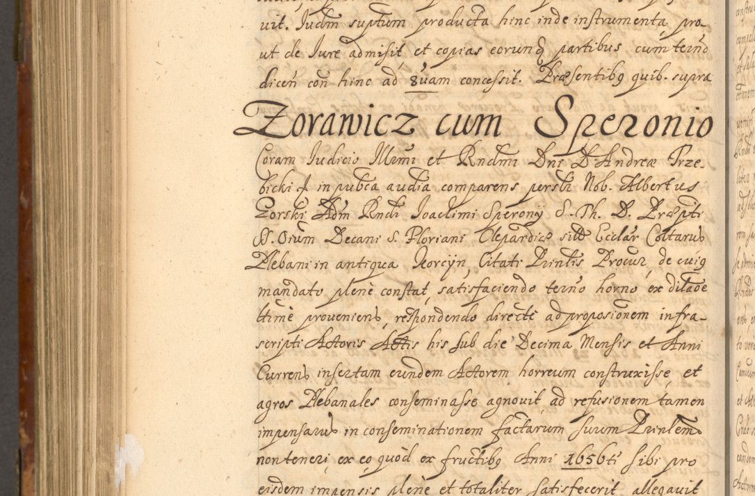 Zdjęcie nr 967 dla obiektu archiwalnego: Acta actorum, decretorum, sententiarum, erectionum, fundationum, confirmationum, instiutionum, resignationum, constitutionum, provisionum, submissionum, quietationum, substitutionum, ordinationum, ingrossationum, prostestationum R. D. Andreae Trzebicki, episcopi Cracoviensis, ducis Severiae in a. D. 1658 et  1659 acticatorum. Volumen I 