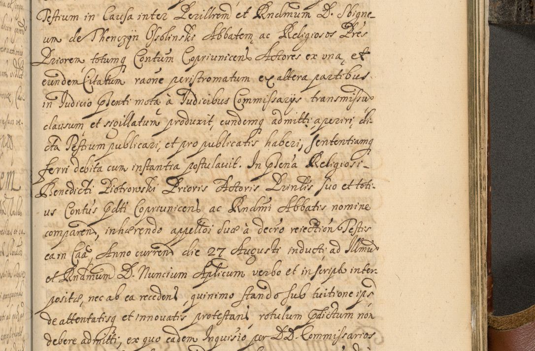 Zdjęcie nr 964 dla obiektu archiwalnego: Acta actorum, decretorum, sententiarum, erectionum, fundationum, confirmationum, instiutionum, resignationum, constitutionum, provisionum, submissionum, quietationum, substitutionum, ordinationum, ingrossationum, prostestationum R. D. Andreae Trzebicki, episcopi Cracoviensis, ducis Severiae in a. D. 1658 et  1659 acticatorum. Volumen I 