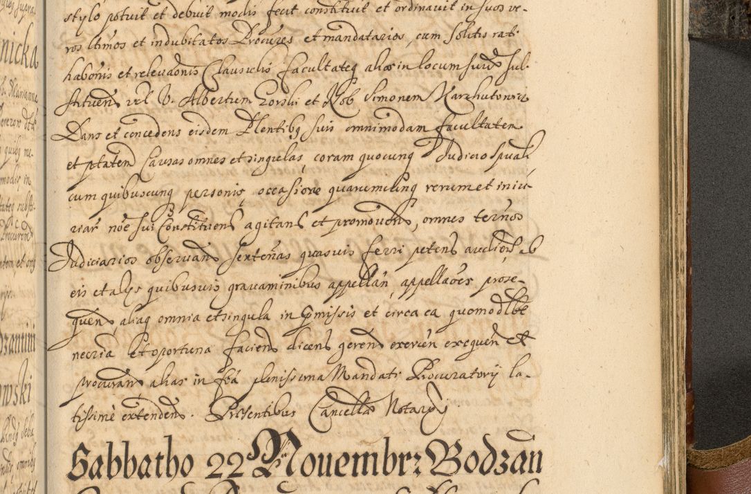 Zdjęcie nr 962 dla obiektu archiwalnego: Acta actorum, decretorum, sententiarum, erectionum, fundationum, confirmationum, instiutionum, resignationum, constitutionum, provisionum, submissionum, quietationum, substitutionum, ordinationum, ingrossationum, prostestationum R. D. Andreae Trzebicki, episcopi Cracoviensis, ducis Severiae in a. D. 1658 et  1659 acticatorum. Volumen I 