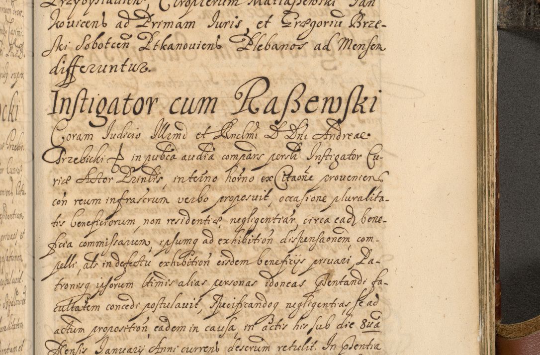 Zdjęcie nr 958 dla obiektu archiwalnego: Acta actorum, decretorum, sententiarum, erectionum, fundationum, confirmationum, instiutionum, resignationum, constitutionum, provisionum, submissionum, quietationum, substitutionum, ordinationum, ingrossationum, prostestationum R. D. Andreae Trzebicki, episcopi Cracoviensis, ducis Severiae in a. D. 1658 et  1659 acticatorum. Volumen I 