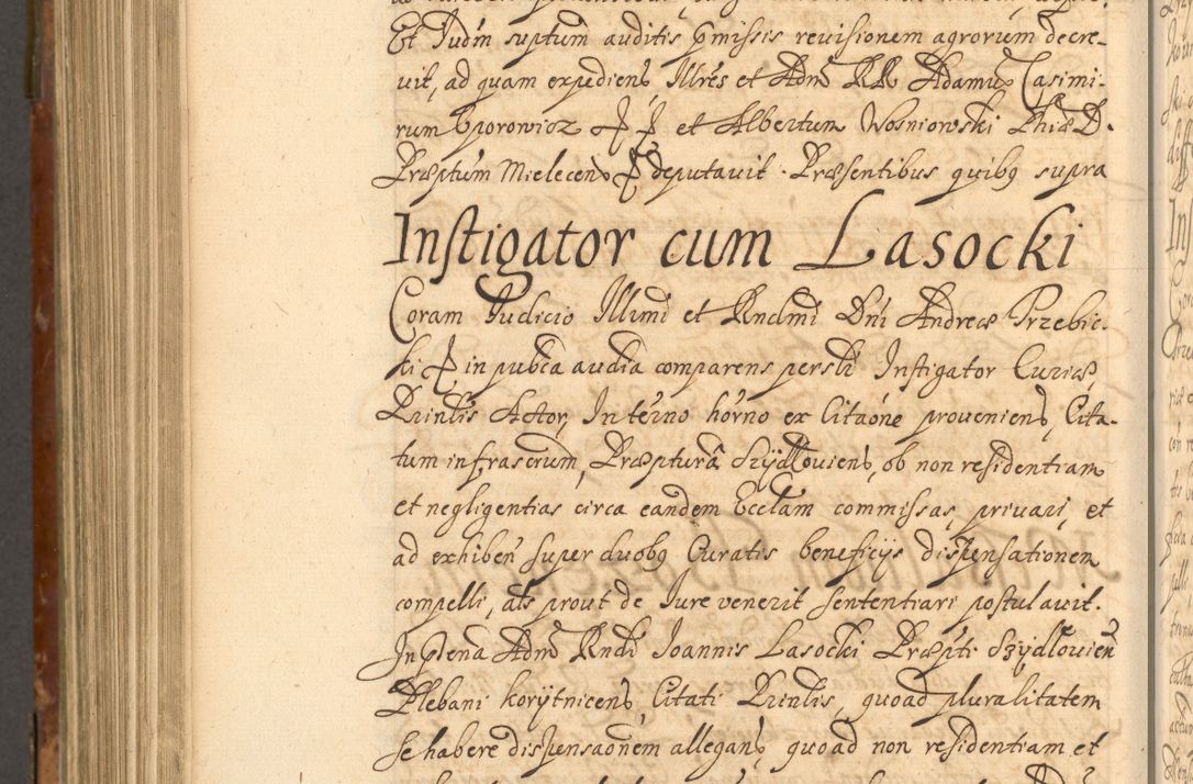 Zdjęcie nr 957 dla obiektu archiwalnego: Acta actorum, decretorum, sententiarum, erectionum, fundationum, confirmationum, instiutionum, resignationum, constitutionum, provisionum, submissionum, quietationum, substitutionum, ordinationum, ingrossationum, prostestationum R. D. Andreae Trzebicki, episcopi Cracoviensis, ducis Severiae in a. D. 1658 et  1659 acticatorum. Volumen I 