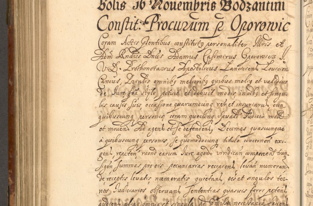 Zdjęcie nr 953 dla obiektu archiwalnego: Acta actorum, decretorum, sententiarum, erectionum, fundationum, confirmationum, instiutionum, resignationum, constitutionum, provisionum, submissionum, quietationum, substitutionum, ordinationum, ingrossationum, prostestationum R. D. Andreae Trzebicki, episcopi Cracoviensis, ducis Severiae in a. D. 1658 et  1659 acticatorum. Volumen I 