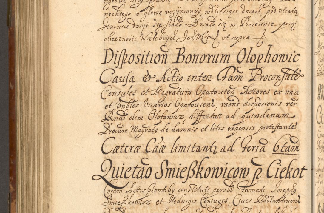 Zdjęcie nr 951 dla obiektu archiwalnego: Acta actorum, decretorum, sententiarum, erectionum, fundationum, confirmationum, instiutionum, resignationum, constitutionum, provisionum, submissionum, quietationum, substitutionum, ordinationum, ingrossationum, prostestationum R. D. Andreae Trzebicki, episcopi Cracoviensis, ducis Severiae in a. D. 1658 et  1659 acticatorum. Volumen I 