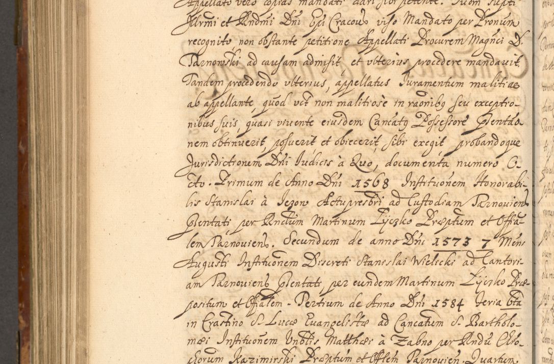 Zdjęcie nr 939 dla obiektu archiwalnego: Acta actorum, decretorum, sententiarum, erectionum, fundationum, confirmationum, instiutionum, resignationum, constitutionum, provisionum, submissionum, quietationum, substitutionum, ordinationum, ingrossationum, prostestationum R. D. Andreae Trzebicki, episcopi Cracoviensis, ducis Severiae in a. D. 1658 et  1659 acticatorum. Volumen I 