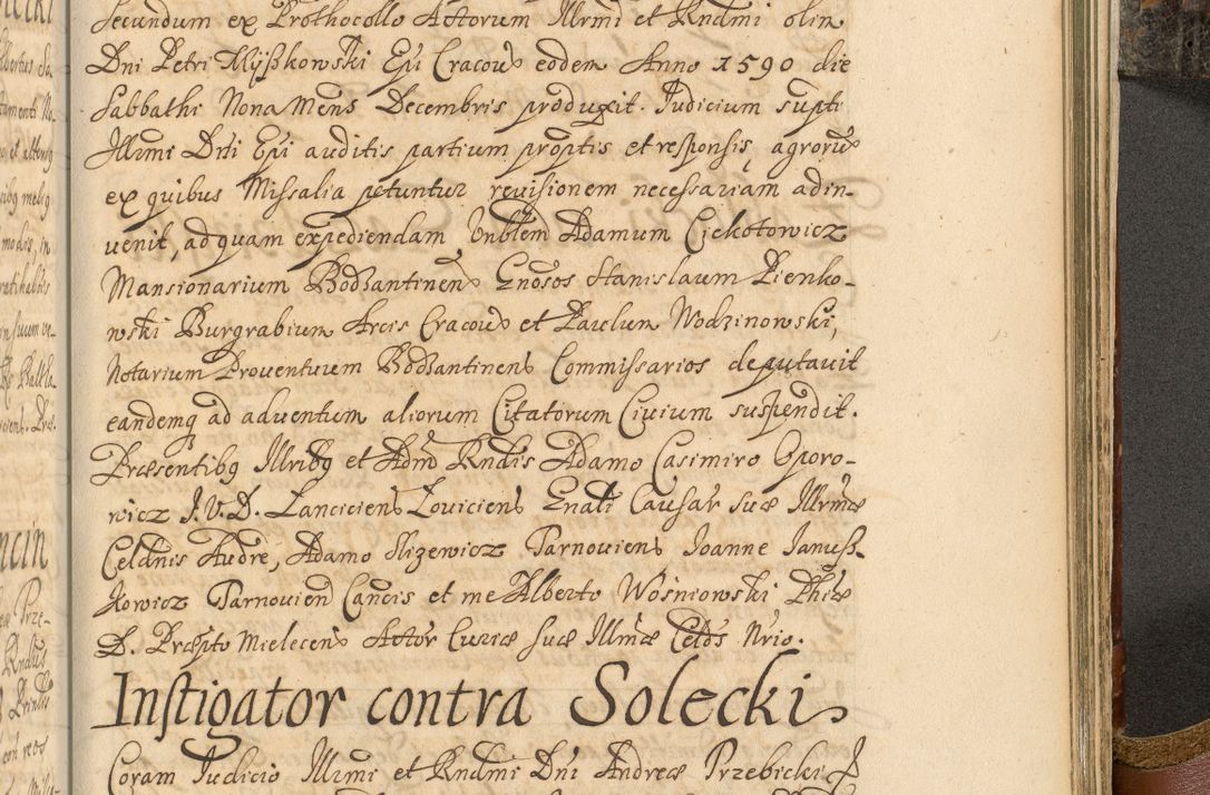 Zdjęcie nr 934 dla obiektu archiwalnego: Acta actorum, decretorum, sententiarum, erectionum, fundationum, confirmationum, instiutionum, resignationum, constitutionum, provisionum, submissionum, quietationum, substitutionum, ordinationum, ingrossationum, prostestationum R. D. Andreae Trzebicki, episcopi Cracoviensis, ducis Severiae in a. D. 1658 et  1659 acticatorum. Volumen I 