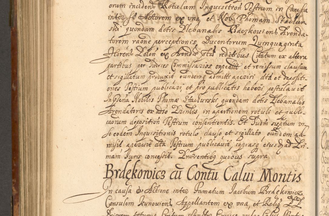 Zdjęcie nr 927 dla obiektu archiwalnego: Acta actorum, decretorum, sententiarum, erectionum, fundationum, confirmationum, instiutionum, resignationum, constitutionum, provisionum, submissionum, quietationum, substitutionum, ordinationum, ingrossationum, prostestationum R. D. Andreae Trzebicki, episcopi Cracoviensis, ducis Severiae in a. D. 1658 et  1659 acticatorum. Volumen I 