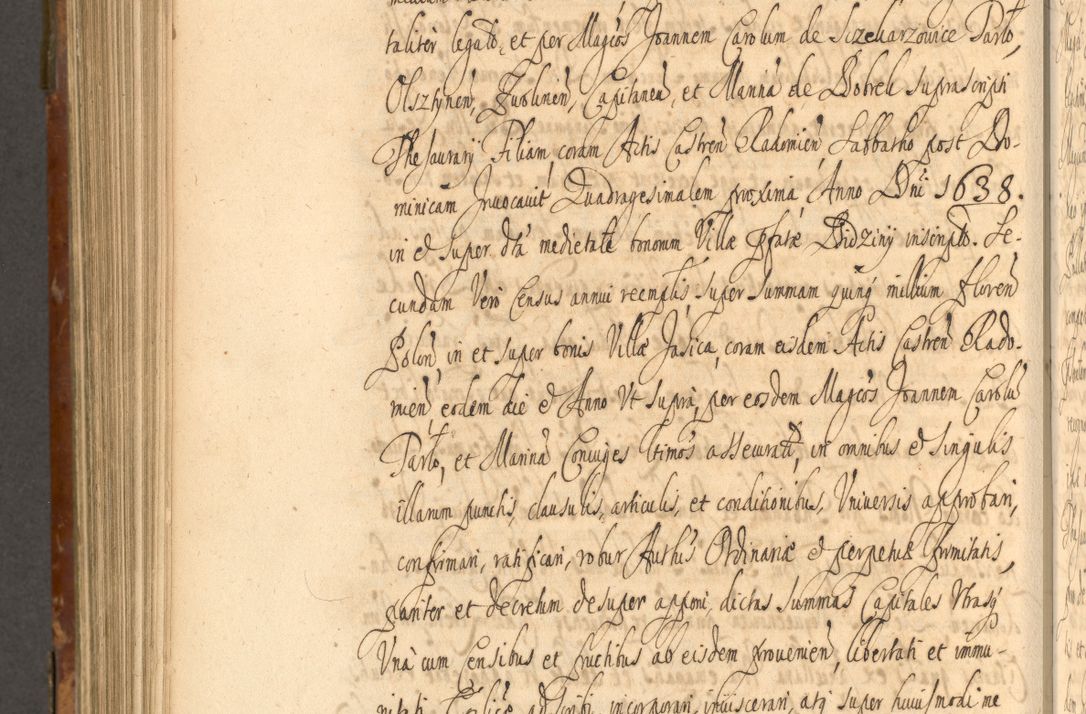 Zdjęcie nr 903 dla obiektu archiwalnego: Acta actorum, decretorum, sententiarum, erectionum, fundationum, confirmationum, instiutionum, resignationum, constitutionum, provisionum, submissionum, quietationum, substitutionum, ordinationum, ingrossationum, prostestationum R. D. Andreae Trzebicki, episcopi Cracoviensis, ducis Severiae in a. D. 1658 et  1659 acticatorum. Volumen I 