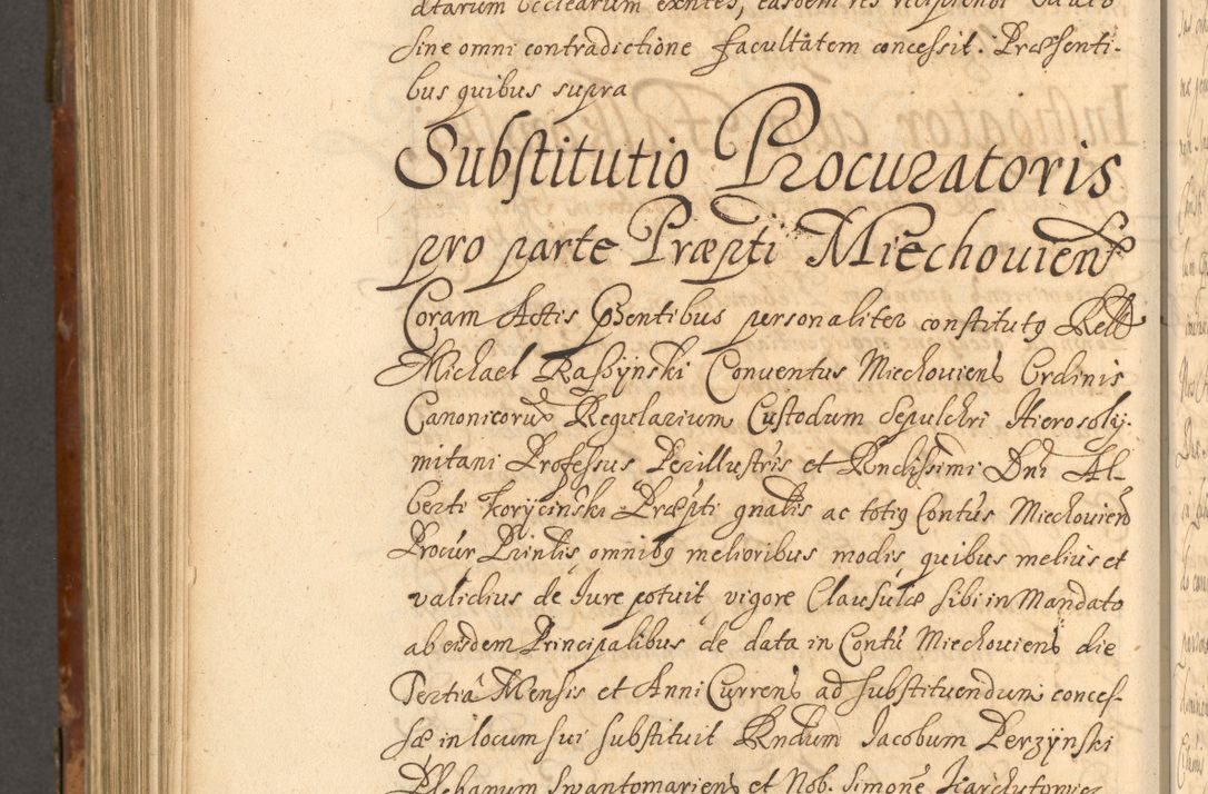 Zdjęcie nr 901 dla obiektu archiwalnego: Acta actorum, decretorum, sententiarum, erectionum, fundationum, confirmationum, instiutionum, resignationum, constitutionum, provisionum, submissionum, quietationum, substitutionum, ordinationum, ingrossationum, prostestationum R. D. Andreae Trzebicki, episcopi Cracoviensis, ducis Severiae in a. D. 1658 et  1659 acticatorum. Volumen I 