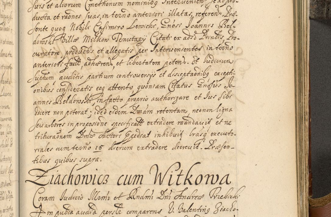 Zdjęcie nr 896 dla obiektu archiwalnego: Acta actorum, decretorum, sententiarum, erectionum, fundationum, confirmationum, instiutionum, resignationum, constitutionum, provisionum, submissionum, quietationum, substitutionum, ordinationum, ingrossationum, prostestationum R. D. Andreae Trzebicki, episcopi Cracoviensis, ducis Severiae in a. D. 1658 et  1659 acticatorum. Volumen I 