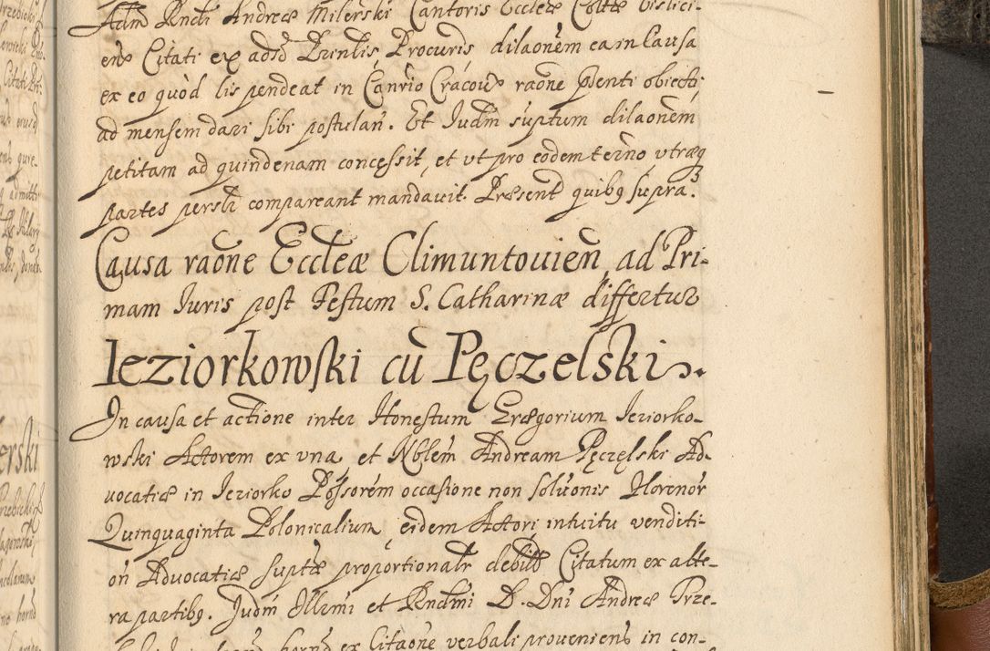 Zdjęcie nr 890 dla obiektu archiwalnego: Acta actorum, decretorum, sententiarum, erectionum, fundationum, confirmationum, instiutionum, resignationum, constitutionum, provisionum, submissionum, quietationum, substitutionum, ordinationum, ingrossationum, prostestationum R. D. Andreae Trzebicki, episcopi Cracoviensis, ducis Severiae in a. D. 1658 et  1659 acticatorum. Volumen I 