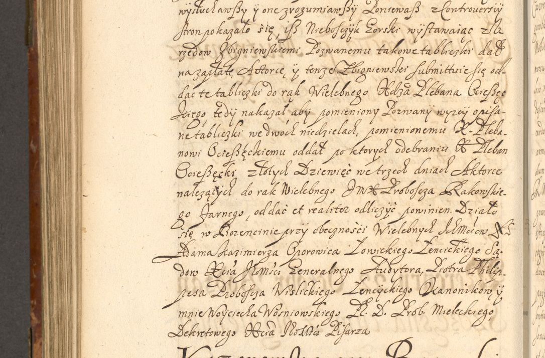 Zdjęcie nr 881 dla obiektu archiwalnego: Acta actorum, decretorum, sententiarum, erectionum, fundationum, confirmationum, instiutionum, resignationum, constitutionum, provisionum, submissionum, quietationum, substitutionum, ordinationum, ingrossationum, prostestationum R. D. Andreae Trzebicki, episcopi Cracoviensis, ducis Severiae in a. D. 1658 et  1659 acticatorum. Volumen I 