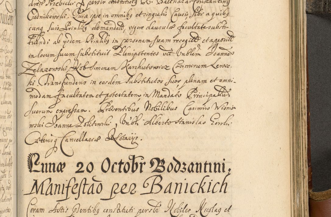Zdjęcie nr 866 dla obiektu archiwalnego: Acta actorum, decretorum, sententiarum, erectionum, fundationum, confirmationum, instiutionum, resignationum, constitutionum, provisionum, submissionum, quietationum, substitutionum, ordinationum, ingrossationum, prostestationum R. D. Andreae Trzebicki, episcopi Cracoviensis, ducis Severiae in a. D. 1658 et  1659 acticatorum. Volumen I 