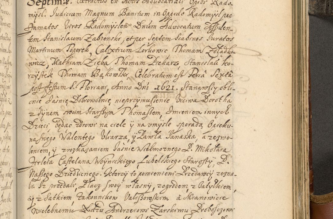 Zdjęcie nr 854 dla obiektu archiwalnego: Acta actorum, decretorum, sententiarum, erectionum, fundationum, confirmationum, instiutionum, resignationum, constitutionum, provisionum, submissionum, quietationum, substitutionum, ordinationum, ingrossationum, prostestationum R. D. Andreae Trzebicki, episcopi Cracoviensis, ducis Severiae in a. D. 1658 et  1659 acticatorum. Volumen I 