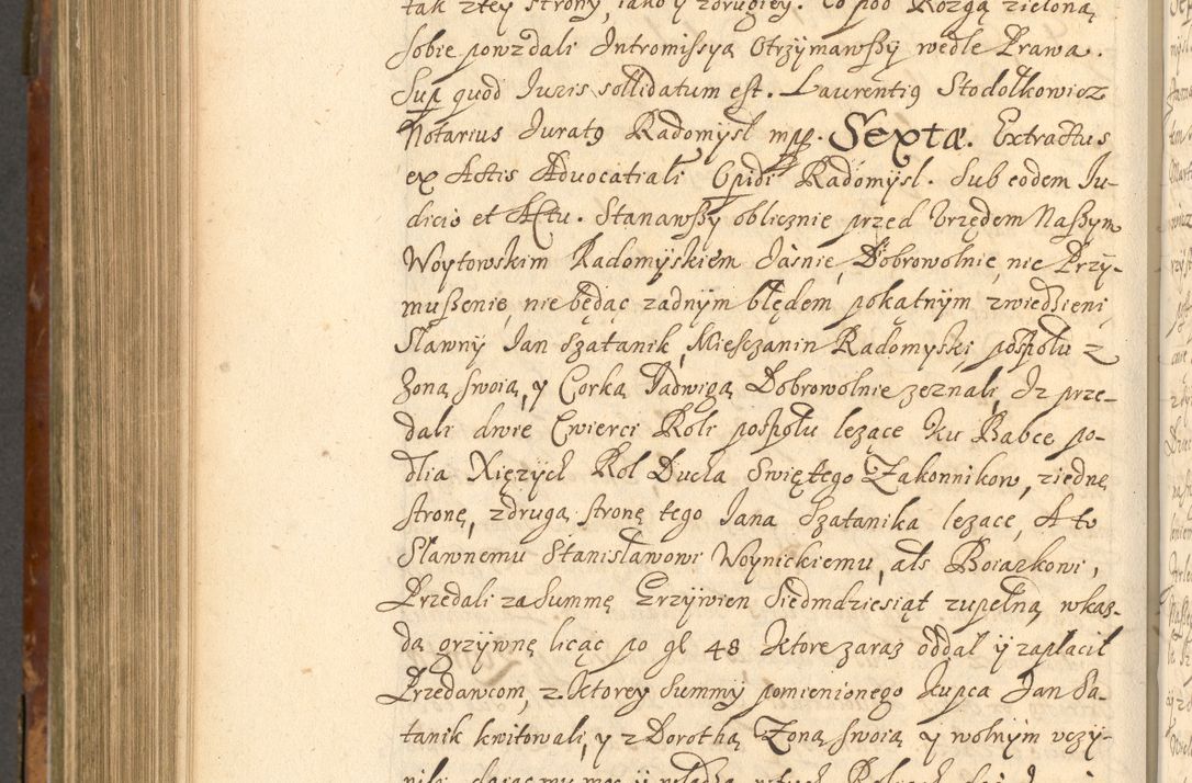 Zdjęcie nr 853 dla obiektu archiwalnego: Acta actorum, decretorum, sententiarum, erectionum, fundationum, confirmationum, instiutionum, resignationum, constitutionum, provisionum, submissionum, quietationum, substitutionum, ordinationum, ingrossationum, prostestationum R. D. Andreae Trzebicki, episcopi Cracoviensis, ducis Severiae in a. D. 1658 et  1659 acticatorum. Volumen I 