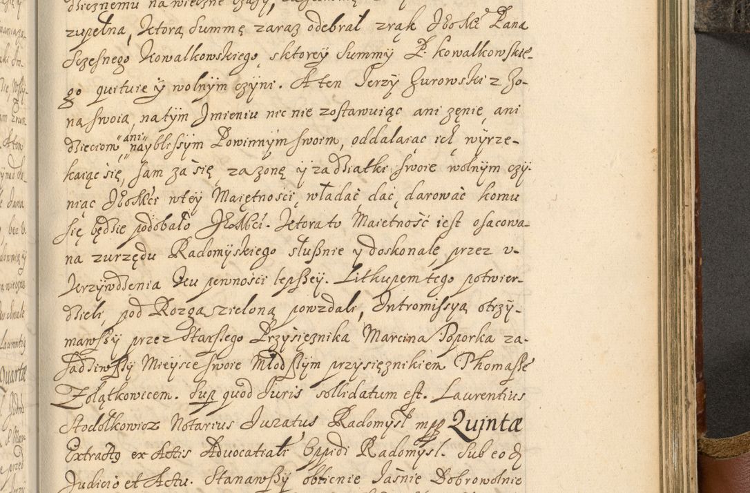 Zdjęcie nr 852 dla obiektu archiwalnego: Acta actorum, decretorum, sententiarum, erectionum, fundationum, confirmationum, instiutionum, resignationum, constitutionum, provisionum, submissionum, quietationum, substitutionum, ordinationum, ingrossationum, prostestationum R. D. Andreae Trzebicki, episcopi Cracoviensis, ducis Severiae in a. D. 1658 et  1659 acticatorum. Volumen I 