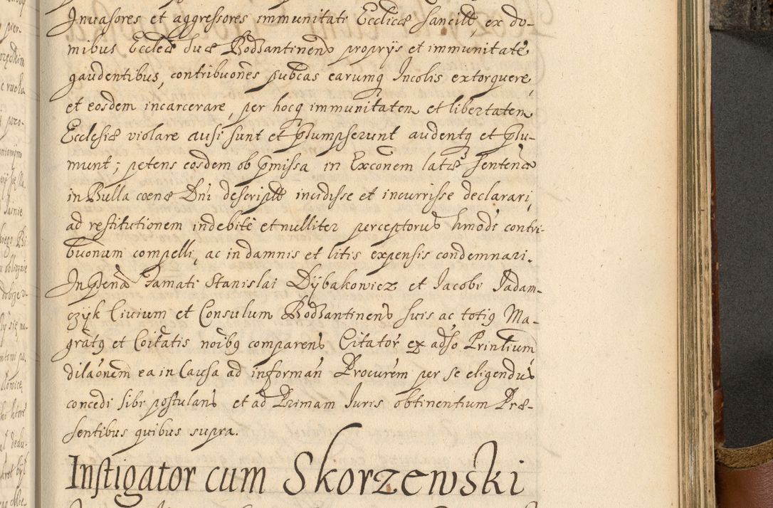 Zdjęcie nr 842 dla obiektu archiwalnego: Acta actorum, decretorum, sententiarum, erectionum, fundationum, confirmationum, instiutionum, resignationum, constitutionum, provisionum, submissionum, quietationum, substitutionum, ordinationum, ingrossationum, prostestationum R. D. Andreae Trzebicki, episcopi Cracoviensis, ducis Severiae in a. D. 1658 et  1659 acticatorum. Volumen I 