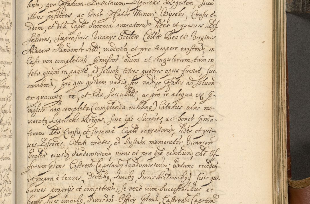 Zdjęcie nr 834 dla obiektu archiwalnego: Acta actorum, decretorum, sententiarum, erectionum, fundationum, confirmationum, instiutionum, resignationum, constitutionum, provisionum, submissionum, quietationum, substitutionum, ordinationum, ingrossationum, prostestationum R. D. Andreae Trzebicki, episcopi Cracoviensis, ducis Severiae in a. D. 1658 et  1659 acticatorum. Volumen I 