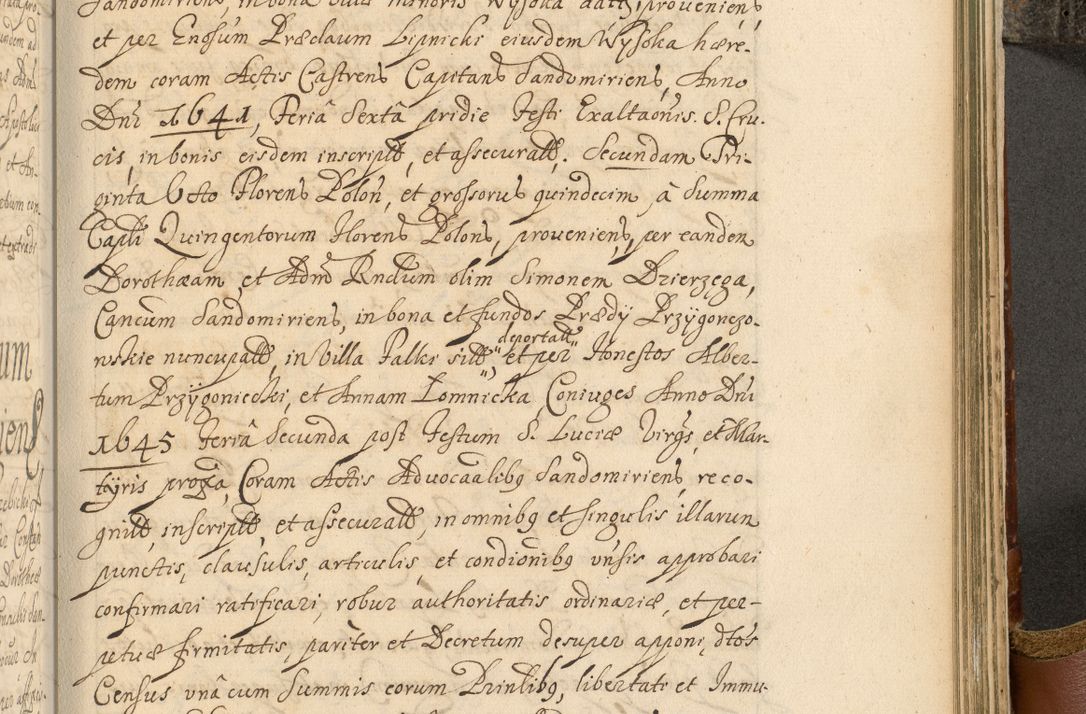 Zdjęcie nr 830 dla obiektu archiwalnego: Acta actorum, decretorum, sententiarum, erectionum, fundationum, confirmationum, instiutionum, resignationum, constitutionum, provisionum, submissionum, quietationum, substitutionum, ordinationum, ingrossationum, prostestationum R. D. Andreae Trzebicki, episcopi Cracoviensis, ducis Severiae in a. D. 1658 et  1659 acticatorum. Volumen I 