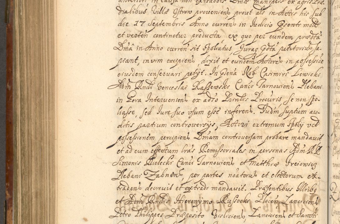 Zdjęcie nr 827 dla obiektu archiwalnego: Acta actorum, decretorum, sententiarum, erectionum, fundationum, confirmationum, instiutionum, resignationum, constitutionum, provisionum, submissionum, quietationum, substitutionum, ordinationum, ingrossationum, prostestationum R. D. Andreae Trzebicki, episcopi Cracoviensis, ducis Severiae in a. D. 1658 et  1659 acticatorum. Volumen I 