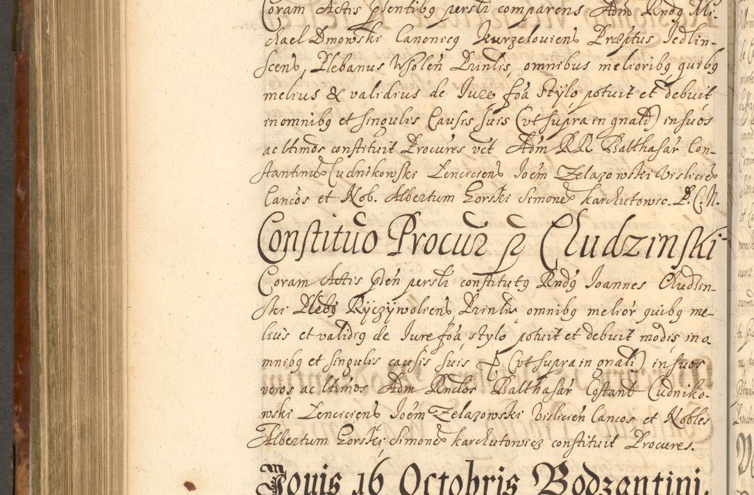 Zdjęcie nr 825 dla obiektu archiwalnego: Acta actorum, decretorum, sententiarum, erectionum, fundationum, confirmationum, instiutionum, resignationum, constitutionum, provisionum, submissionum, quietationum, substitutionum, ordinationum, ingrossationum, prostestationum R. D. Andreae Trzebicki, episcopi Cracoviensis, ducis Severiae in a. D. 1658 et  1659 acticatorum. Volumen I 