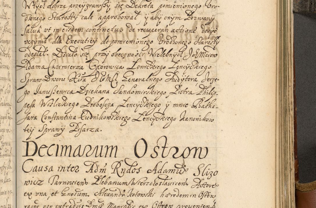 Zdjęcie nr 818 dla obiektu archiwalnego: Acta actorum, decretorum, sententiarum, erectionum, fundationum, confirmationum, instiutionum, resignationum, constitutionum, provisionum, submissionum, quietationum, substitutionum, ordinationum, ingrossationum, prostestationum R. D. Andreae Trzebicki, episcopi Cracoviensis, ducis Severiae in a. D. 1658 et  1659 acticatorum. Volumen I 
