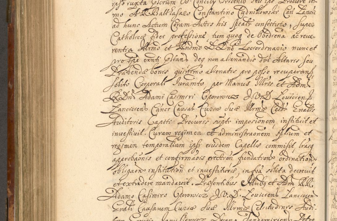 Zdjęcie nr 815 dla obiektu archiwalnego: Acta actorum, decretorum, sententiarum, erectionum, fundationum, confirmationum, instiutionum, resignationum, constitutionum, provisionum, submissionum, quietationum, substitutionum, ordinationum, ingrossationum, prostestationum R. D. Andreae Trzebicki, episcopi Cracoviensis, ducis Severiae in a. D. 1658 et  1659 acticatorum. Volumen I 