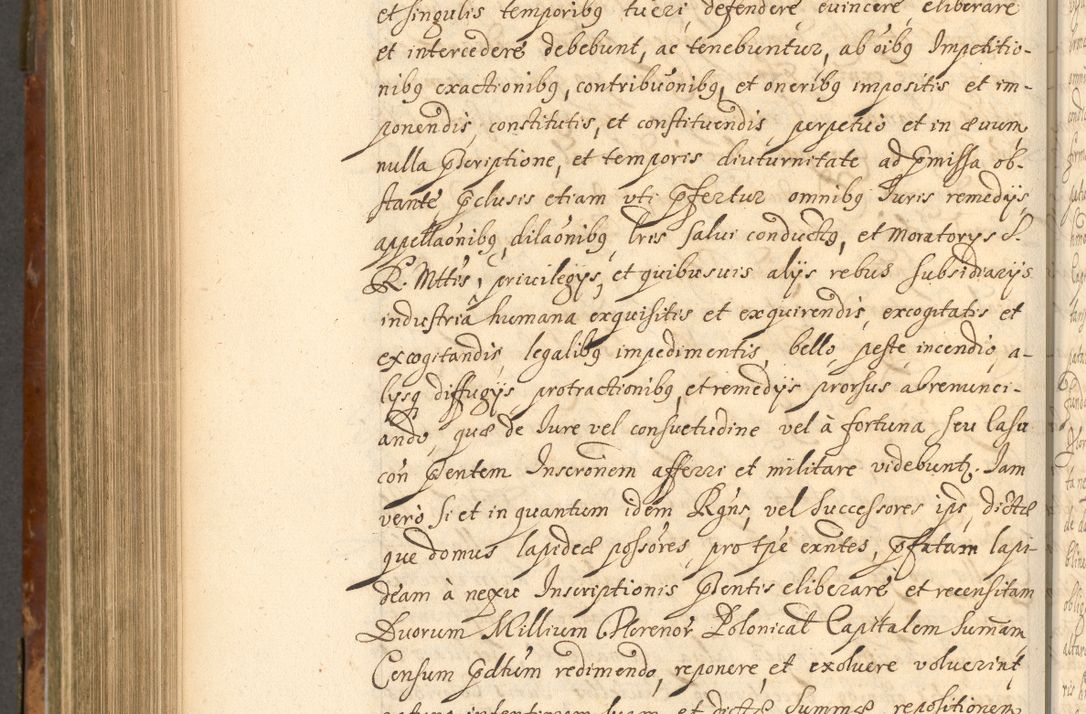 Zdjęcie nr 813 dla obiektu archiwalnego: Acta actorum, decretorum, sententiarum, erectionum, fundationum, confirmationum, instiutionum, resignationum, constitutionum, provisionum, submissionum, quietationum, substitutionum, ordinationum, ingrossationum, prostestationum R. D. Andreae Trzebicki, episcopi Cracoviensis, ducis Severiae in a. D. 1658 et  1659 acticatorum. Volumen I 