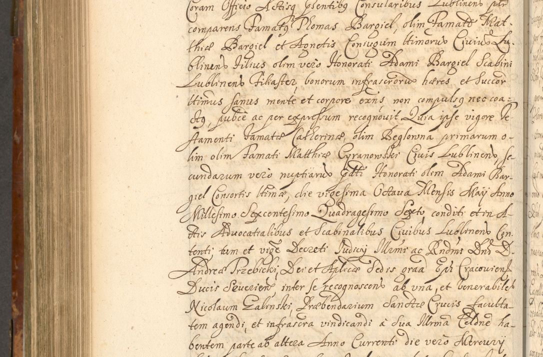 Zdjęcie nr 811 dla obiektu archiwalnego: Acta actorum, decretorum, sententiarum, erectionum, fundationum, confirmationum, instiutionum, resignationum, constitutionum, provisionum, submissionum, quietationum, substitutionum, ordinationum, ingrossationum, prostestationum R. D. Andreae Trzebicki, episcopi Cracoviensis, ducis Severiae in a. D. 1658 et  1659 acticatorum. Volumen I 