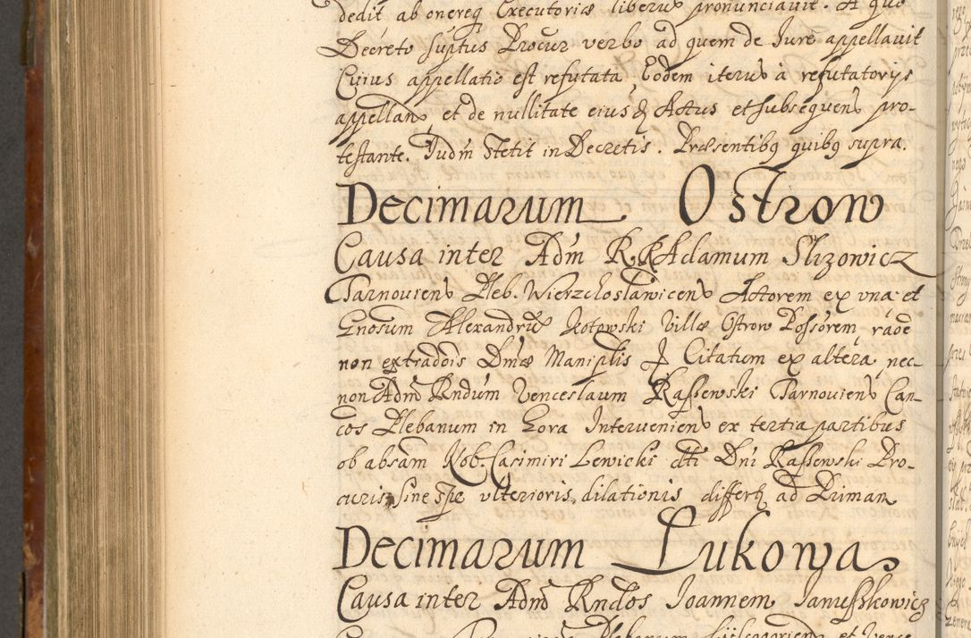 Zdjęcie nr 807 dla obiektu archiwalnego: Acta actorum, decretorum, sententiarum, erectionum, fundationum, confirmationum, instiutionum, resignationum, constitutionum, provisionum, submissionum, quietationum, substitutionum, ordinationum, ingrossationum, prostestationum R. D. Andreae Trzebicki, episcopi Cracoviensis, ducis Severiae in a. D. 1658 et  1659 acticatorum. Volumen I 