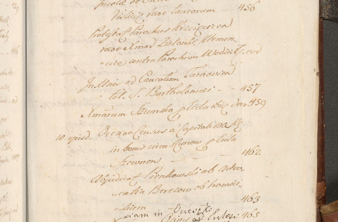 Zdjęcie nr 1144 dla obiektu archiwalnego: Acta actorum, decretorum, sententiarum, erectionum, fundationum, confirmationum, instiutionum, resignationum, constitutionum, provisionum, submissionum, quietationum, substitutionum, ordinationum, ingrossationum, prostestationum R. D. Andreae Trzebicki, episcopi Cracoviensis, ducis Severiae in a. D. 1658 et  1659 acticatorum. Volumen I 
