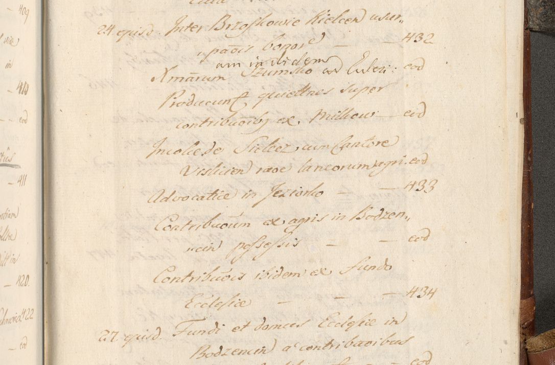 Zdjęcie nr 1142 dla obiektu archiwalnego: Acta actorum, decretorum, sententiarum, erectionum, fundationum, confirmationum, instiutionum, resignationum, constitutionum, provisionum, submissionum, quietationum, substitutionum, ordinationum, ingrossationum, prostestationum R. D. Andreae Trzebicki, episcopi Cracoviensis, ducis Severiae in a. D. 1658 et  1659 acticatorum. Volumen I 