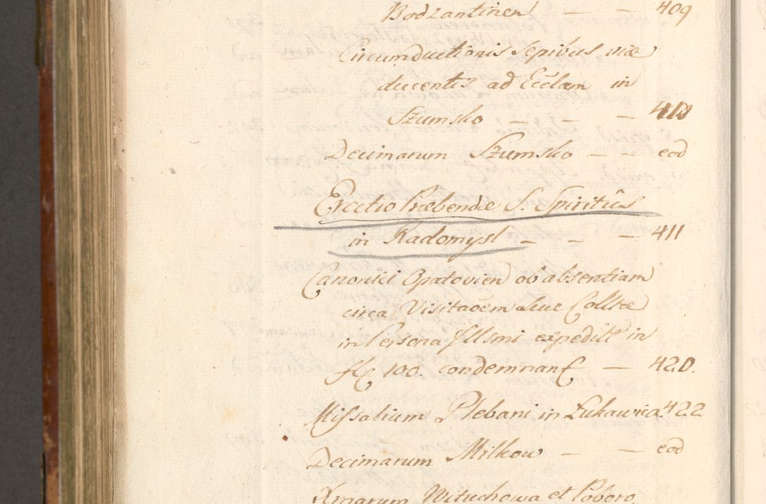 Zdjęcie nr 1141 dla obiektu archiwalnego: Acta actorum, decretorum, sententiarum, erectionum, fundationum, confirmationum, instiutionum, resignationum, constitutionum, provisionum, submissionum, quietationum, substitutionum, ordinationum, ingrossationum, prostestationum R. D. Andreae Trzebicki, episcopi Cracoviensis, ducis Severiae in a. D. 1658 et  1659 acticatorum. Volumen I 
