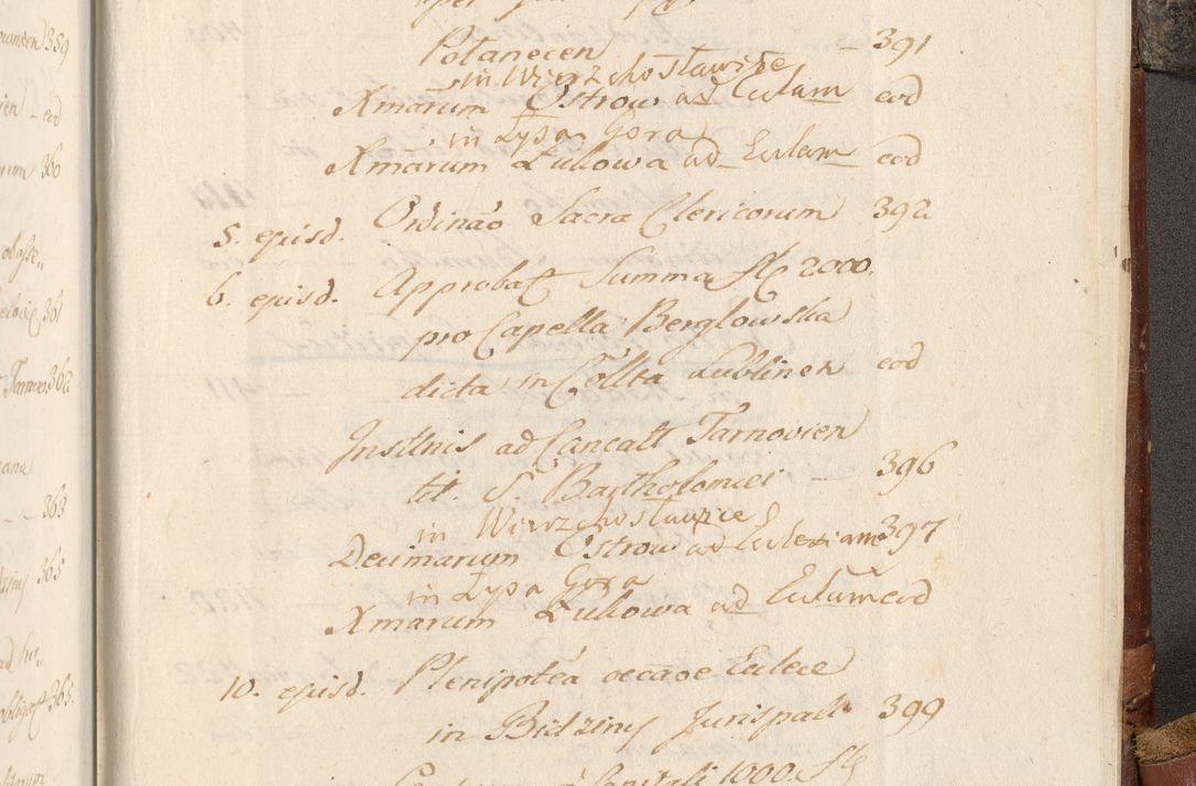 Zdjęcie nr 1140 dla obiektu archiwalnego: Acta actorum, decretorum, sententiarum, erectionum, fundationum, confirmationum, instiutionum, resignationum, constitutionum, provisionum, submissionum, quietationum, substitutionum, ordinationum, ingrossationum, prostestationum R. D. Andreae Trzebicki, episcopi Cracoviensis, ducis Severiae in a. D. 1658 et  1659 acticatorum. Volumen I 