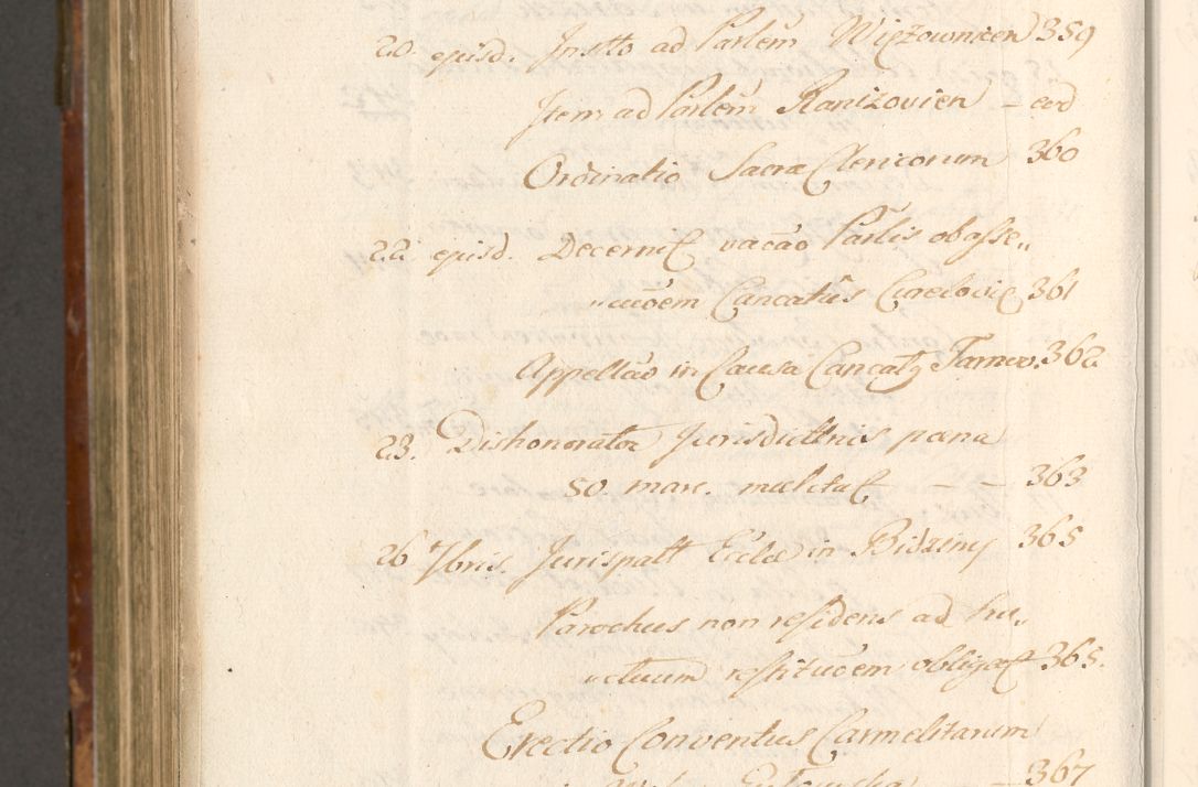 Zdjęcie nr 1139 dla obiektu archiwalnego: Acta actorum, decretorum, sententiarum, erectionum, fundationum, confirmationum, instiutionum, resignationum, constitutionum, provisionum, submissionum, quietationum, substitutionum, ordinationum, ingrossationum, prostestationum R. D. Andreae Trzebicki, episcopi Cracoviensis, ducis Severiae in a. D. 1658 et  1659 acticatorum. Volumen I 