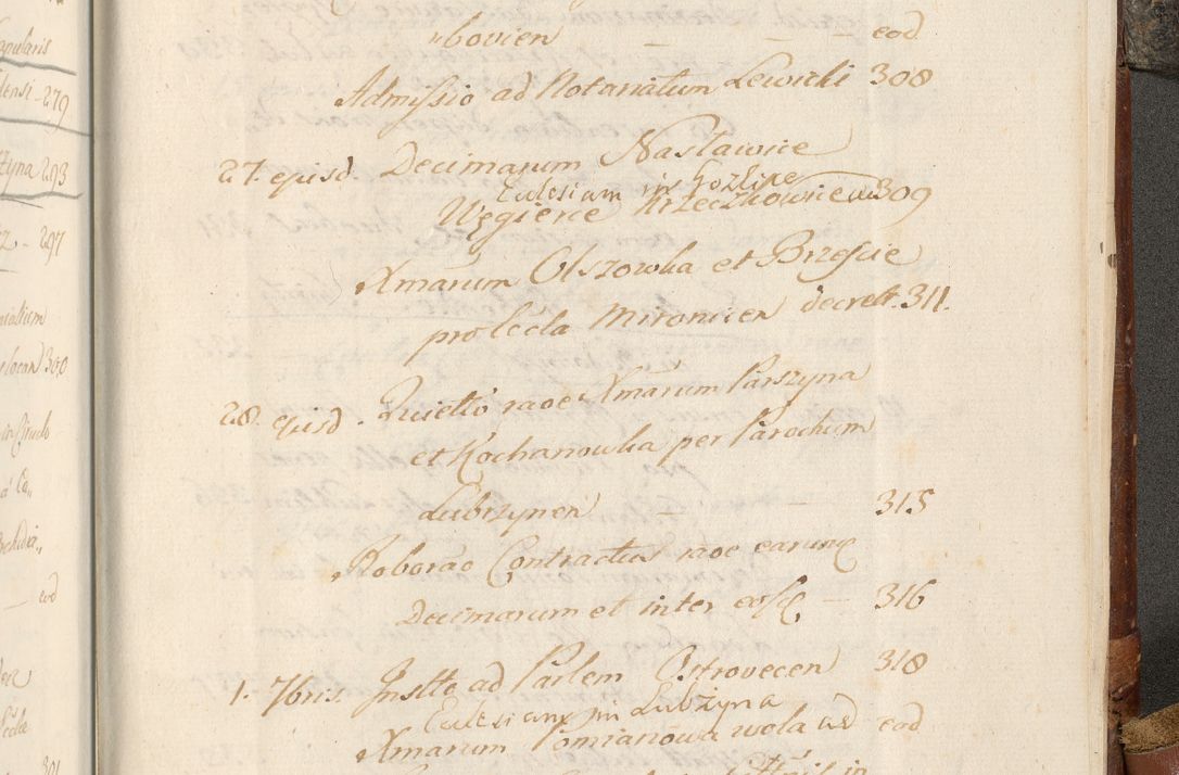 Zdjęcie nr 1136 dla obiektu archiwalnego: Acta actorum, decretorum, sententiarum, erectionum, fundationum, confirmationum, instiutionum, resignationum, constitutionum, provisionum, submissionum, quietationum, substitutionum, ordinationum, ingrossationum, prostestationum R. D. Andreae Trzebicki, episcopi Cracoviensis, ducis Severiae in a. D. 1658 et  1659 acticatorum. Volumen I 