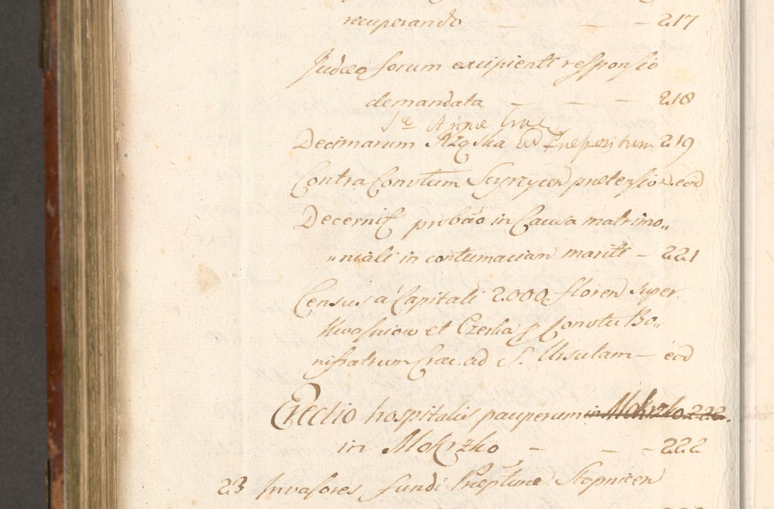 Zdjęcie nr 1129 dla obiektu archiwalnego: Acta actorum, decretorum, sententiarum, erectionum, fundationum, confirmationum, instiutionum, resignationum, constitutionum, provisionum, submissionum, quietationum, substitutionum, ordinationum, ingrossationum, prostestationum R. D. Andreae Trzebicki, episcopi Cracoviensis, ducis Severiae in a. D. 1658 et  1659 acticatorum. Volumen I 
