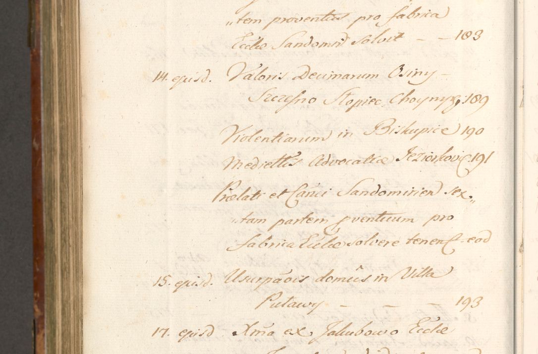 Zdjęcie nr 1127 dla obiektu archiwalnego: Acta actorum, decretorum, sententiarum, erectionum, fundationum, confirmationum, instiutionum, resignationum, constitutionum, provisionum, submissionum, quietationum, substitutionum, ordinationum, ingrossationum, prostestationum R. D. Andreae Trzebicki, episcopi Cracoviensis, ducis Severiae in a. D. 1658 et  1659 acticatorum. Volumen I 
