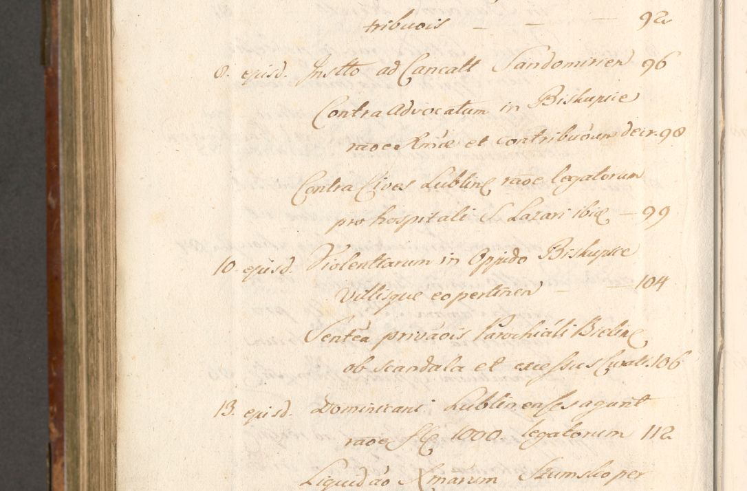 Zdjęcie nr 1121 dla obiektu archiwalnego: Acta actorum, decretorum, sententiarum, erectionum, fundationum, confirmationum, instiutionum, resignationum, constitutionum, provisionum, submissionum, quietationum, substitutionum, ordinationum, ingrossationum, prostestationum R. D. Andreae Trzebicki, episcopi Cracoviensis, ducis Severiae in a. D. 1658 et  1659 acticatorum. Volumen I 
