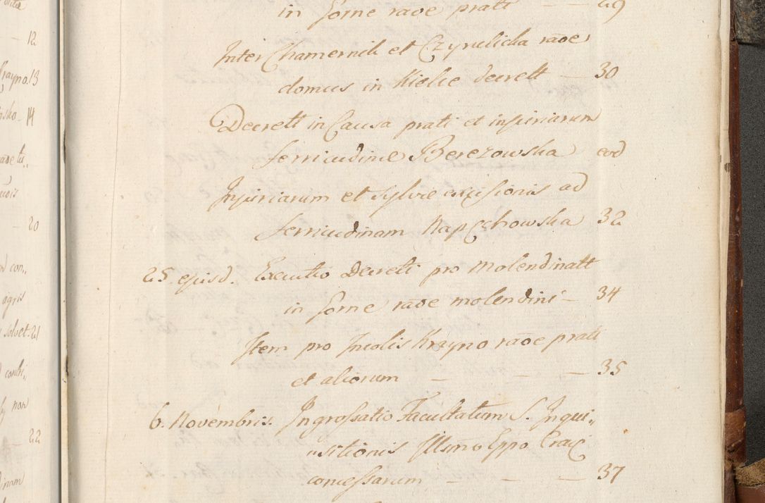 Zdjęcie nr 1116 dla obiektu archiwalnego: Acta actorum, decretorum, sententiarum, erectionum, fundationum, confirmationum, instiutionum, resignationum, constitutionum, provisionum, submissionum, quietationum, substitutionum, ordinationum, ingrossationum, prostestationum R. D. Andreae Trzebicki, episcopi Cracoviensis, ducis Severiae in a. D. 1658 et  1659 acticatorum. Volumen I 