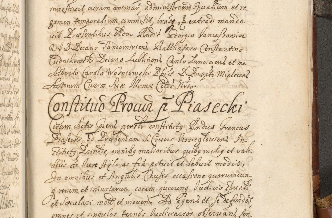 Zdjęcie nr 1112 dla obiektu archiwalnego: Acta actorum, decretorum, sententiarum, erectionum, fundationum, confirmationum, instiutionum, resignationum, constitutionum, provisionum, submissionum, quietationum, substitutionum, ordinationum, ingrossationum, prostestationum R. D. Andreae Trzebicki, episcopi Cracoviensis, ducis Severiae in a. D. 1658 et  1659 acticatorum. Volumen I 