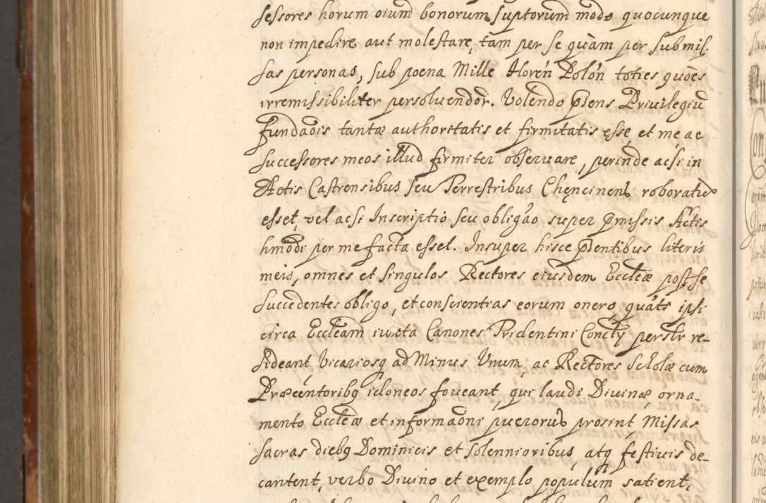 Zdjęcie nr 1109 dla obiektu archiwalnego: Acta actorum, decretorum, sententiarum, erectionum, fundationum, confirmationum, instiutionum, resignationum, constitutionum, provisionum, submissionum, quietationum, substitutionum, ordinationum, ingrossationum, prostestationum R. D. Andreae Trzebicki, episcopi Cracoviensis, ducis Severiae in a. D. 1658 et  1659 acticatorum. Volumen I 
