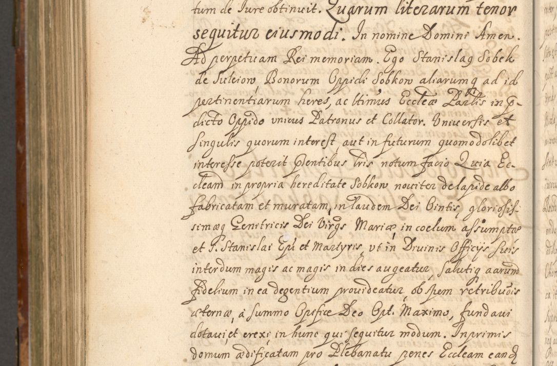 Zdjęcie nr 1107 dla obiektu archiwalnego: Acta actorum, decretorum, sententiarum, erectionum, fundationum, confirmationum, instiutionum, resignationum, constitutionum, provisionum, submissionum, quietationum, substitutionum, ordinationum, ingrossationum, prostestationum R. D. Andreae Trzebicki, episcopi Cracoviensis, ducis Severiae in a. D. 1658 et  1659 acticatorum. Volumen I 