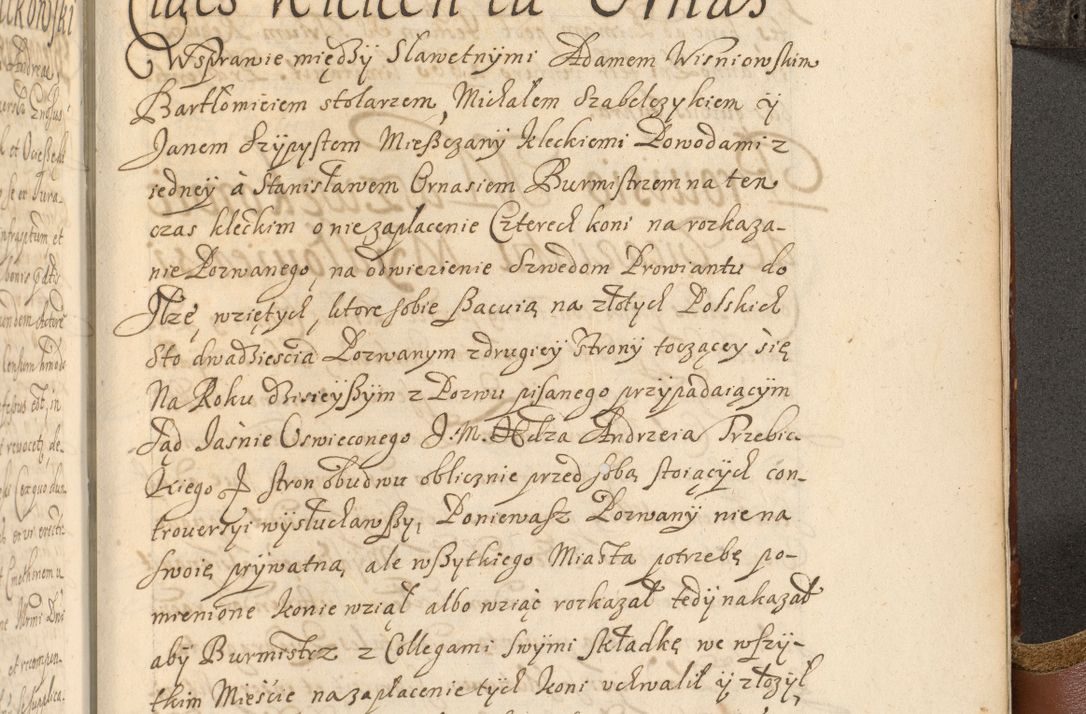 Zdjęcie nr 1096 dla obiektu archiwalnego: Acta actorum, decretorum, sententiarum, erectionum, fundationum, confirmationum, instiutionum, resignationum, constitutionum, provisionum, submissionum, quietationum, substitutionum, ordinationum, ingrossationum, prostestationum R. D. Andreae Trzebicki, episcopi Cracoviensis, ducis Severiae in a. D. 1658 et  1659 acticatorum. Volumen I 