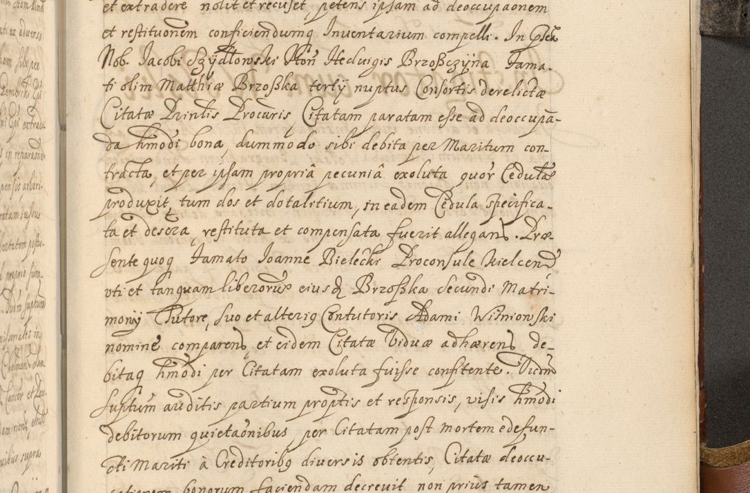 Zdjęcie nr 1090 dla obiektu archiwalnego: Acta actorum, decretorum, sententiarum, erectionum, fundationum, confirmationum, instiutionum, resignationum, constitutionum, provisionum, submissionum, quietationum, substitutionum, ordinationum, ingrossationum, prostestationum R. D. Andreae Trzebicki, episcopi Cracoviensis, ducis Severiae in a. D. 1658 et  1659 acticatorum. Volumen I 